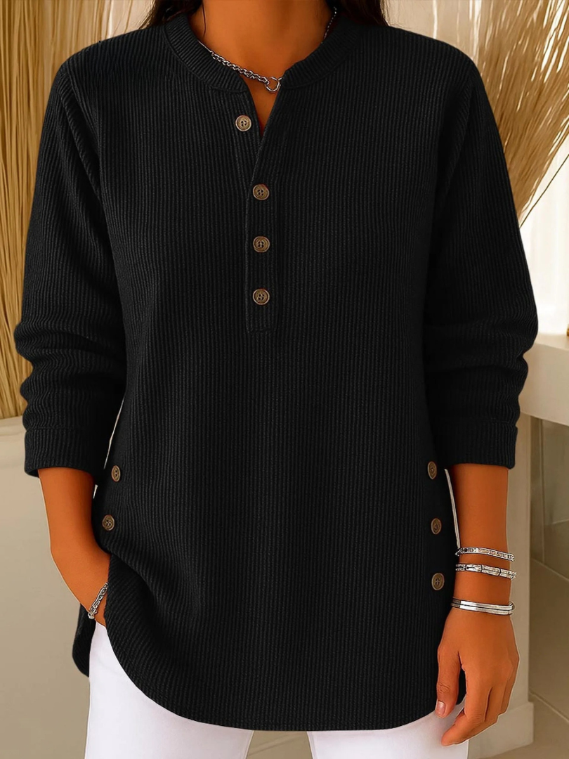 Nieves | Suéter Henley con botones