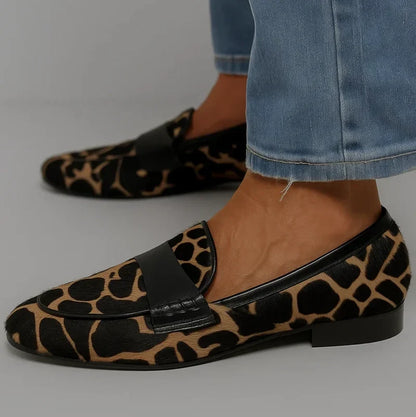 Sofia | Mocasines elegantes de estampado de leopardo