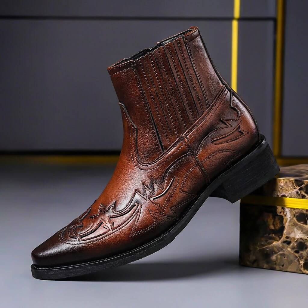Hawkins | Botas de cuero auténtico