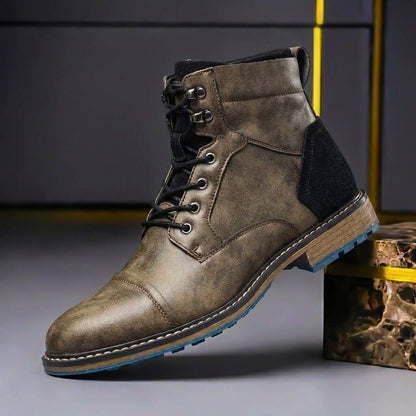 Jake | Botas de cuero bicolor