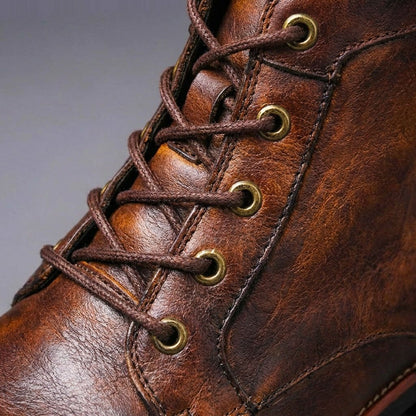 Royce | Botas de cuero retro
