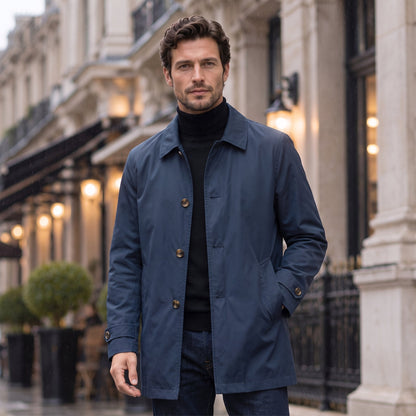 Enzo | Gabardina Corta de Hombre