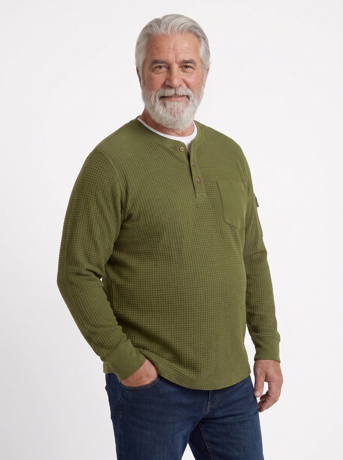 Luca | Jersey de Botones con Relieve